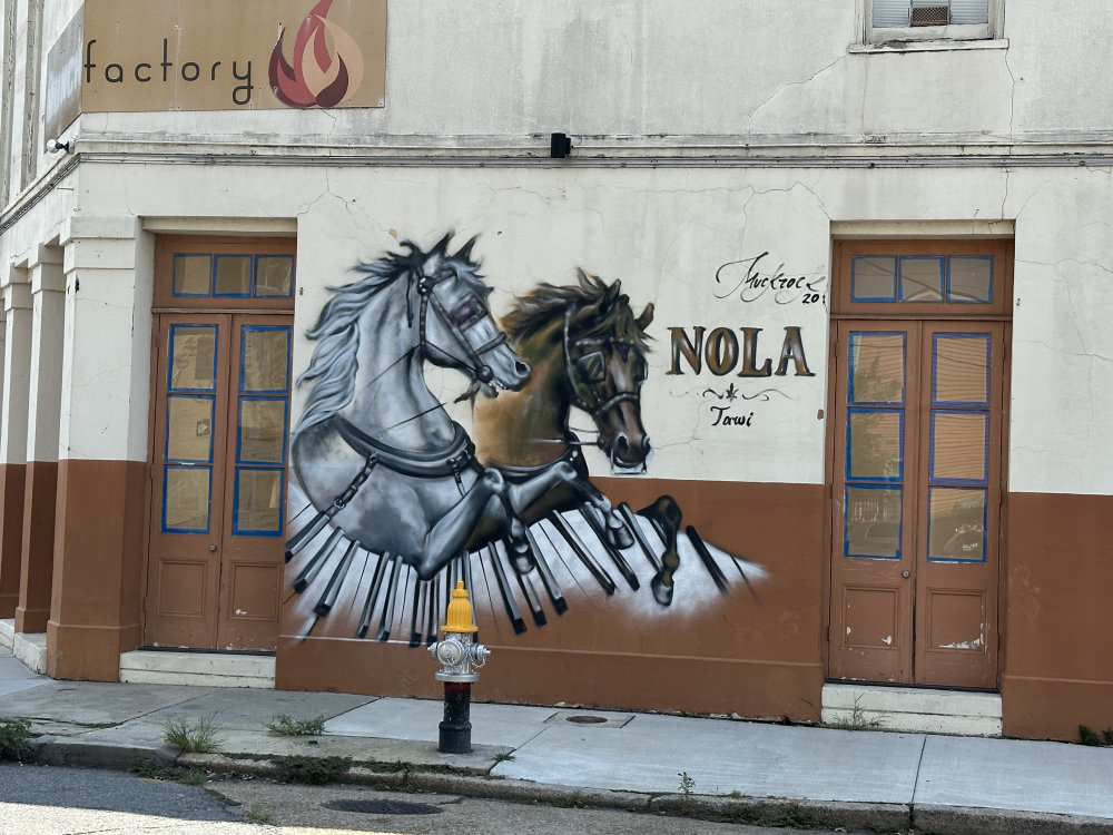 mural in New Orleans by artist unknown.