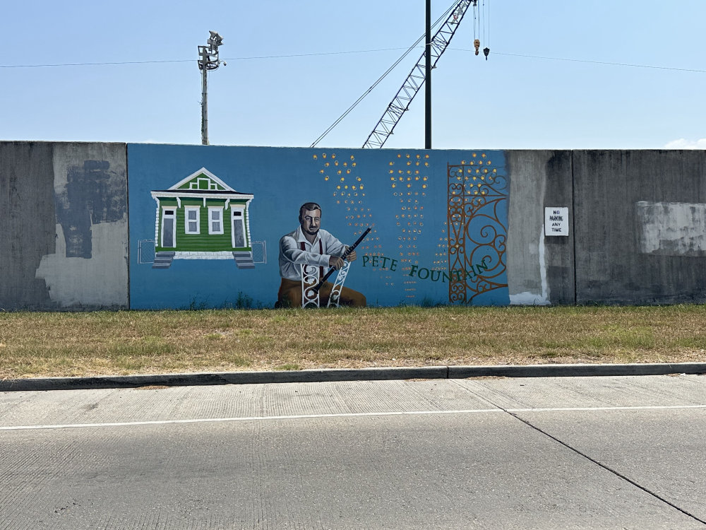 mural in New Orleans by artist unknown.