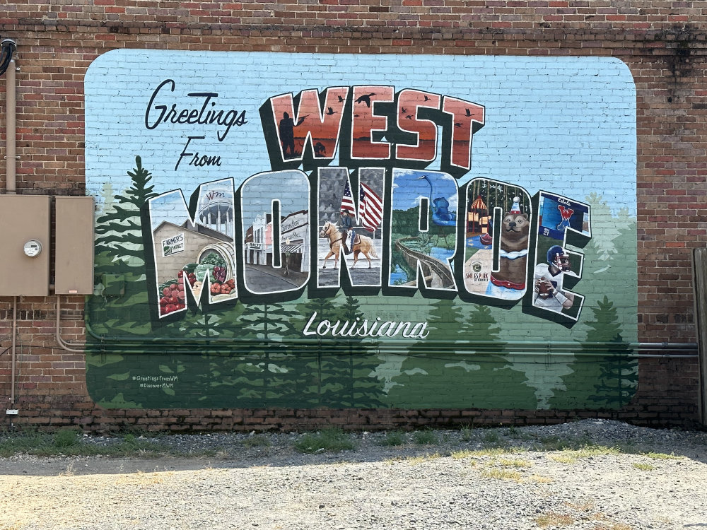 mural in West Monroe by artist unknown.