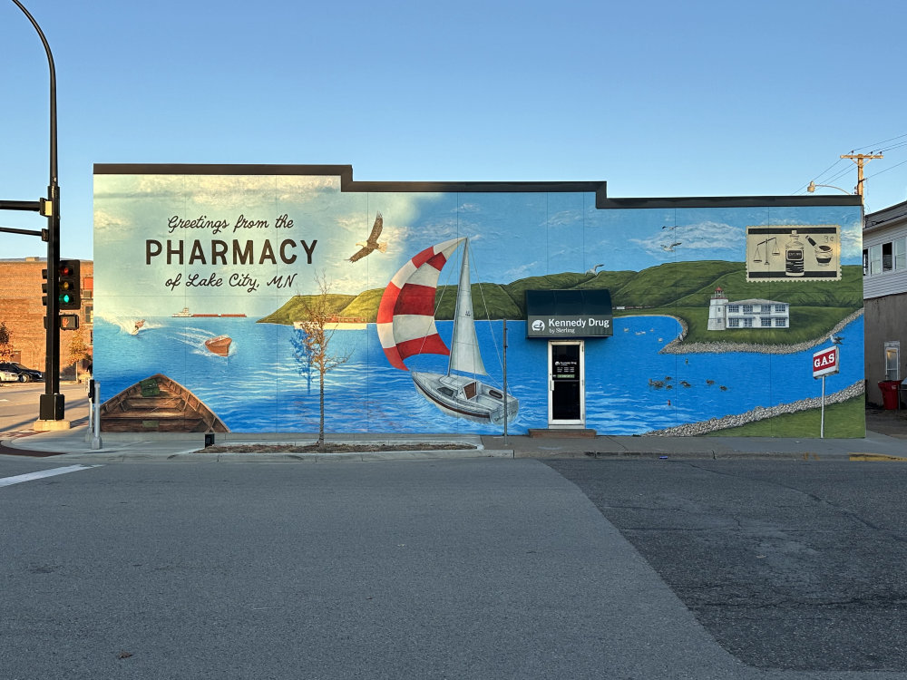 mural in Lake City by artist unknown.