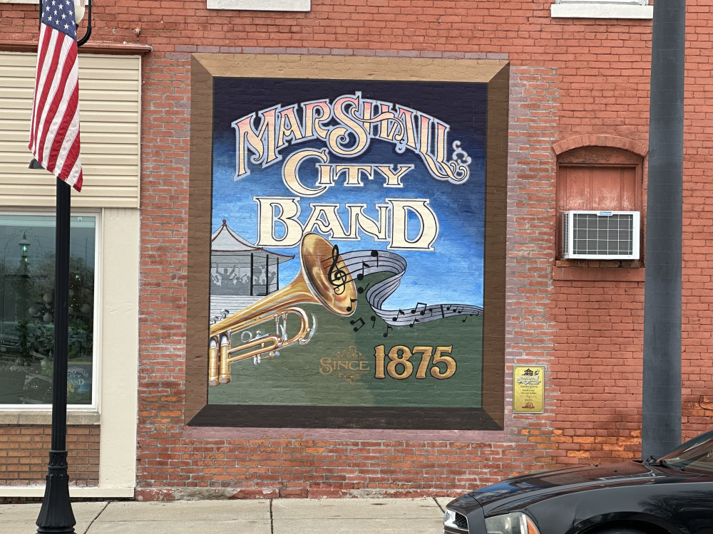 mural in Marshall by artist unknown.