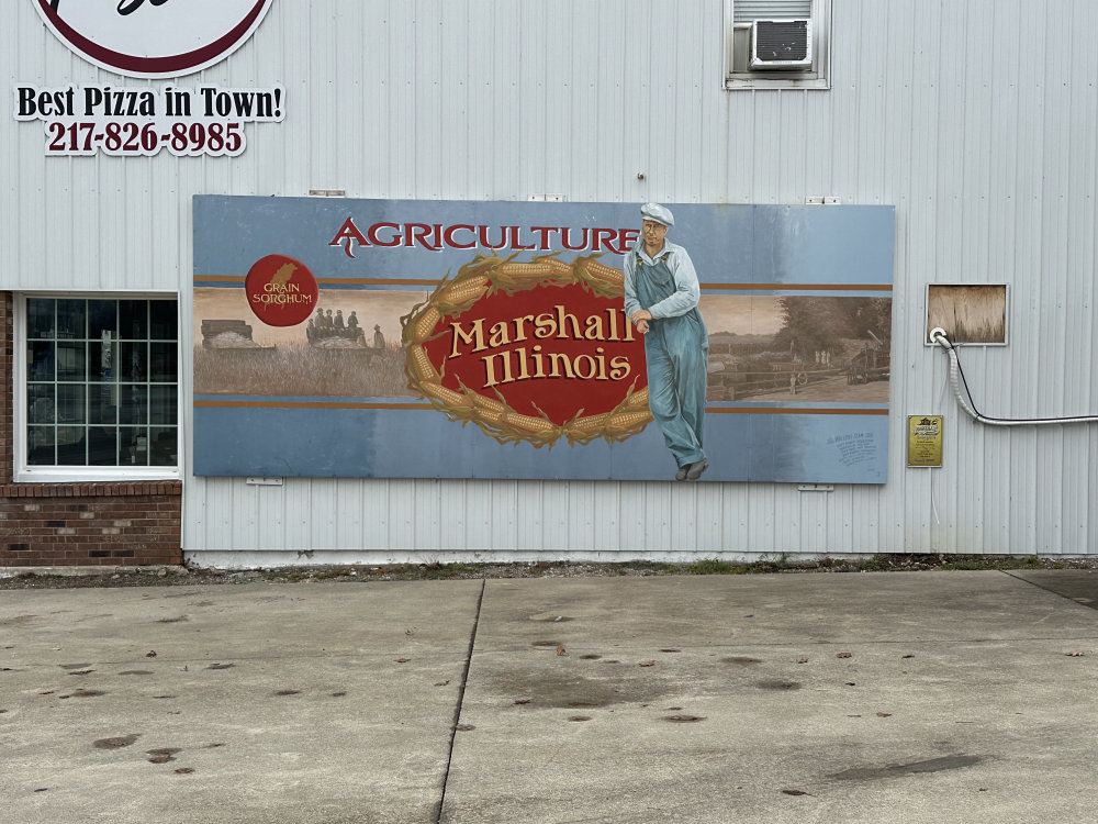 mural in Marshall by artist unknown.