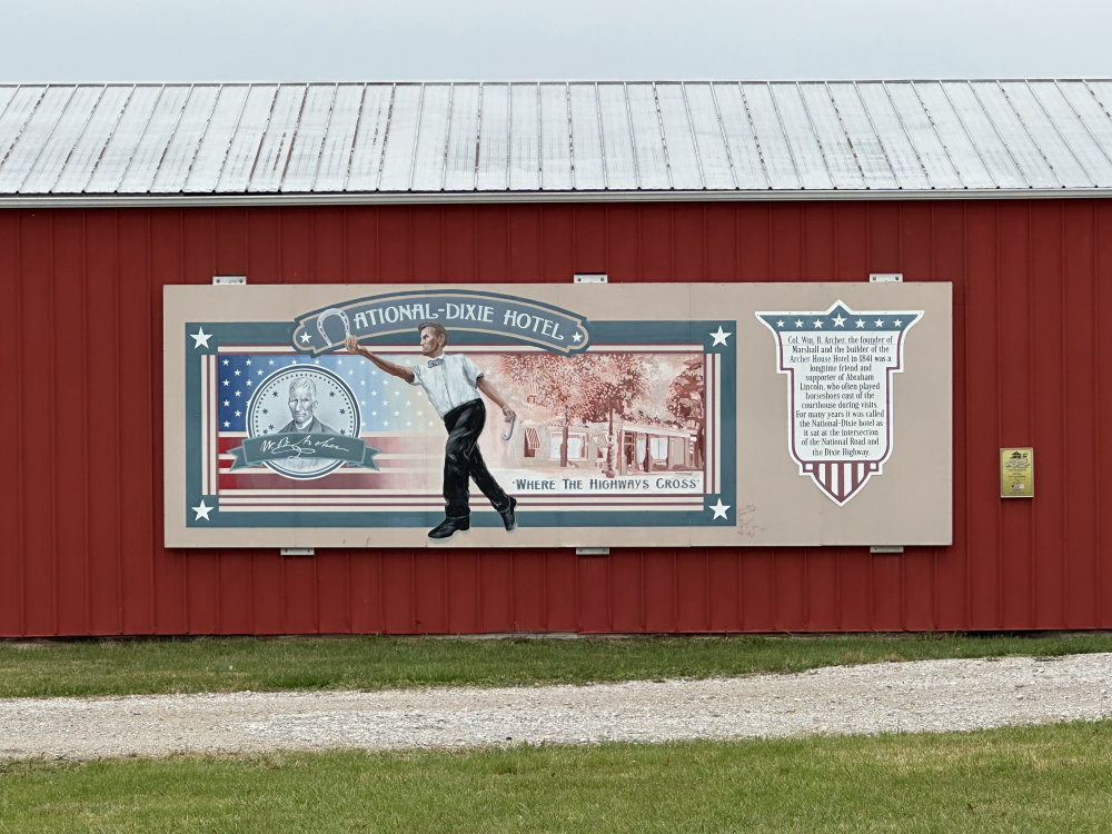 mural in Marshall by artist unknown.