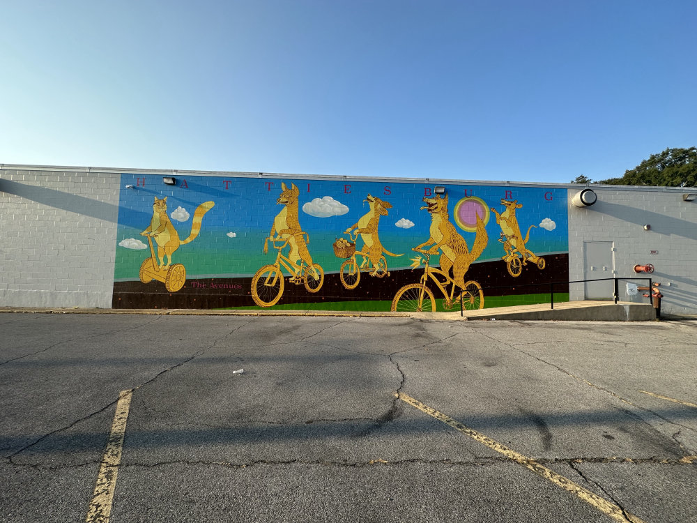 mural in Hattiesburg by artist unknown.