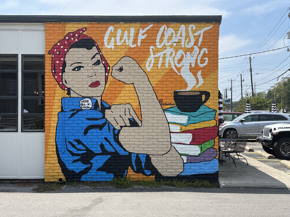 mural in Biloxi by artist unknown.