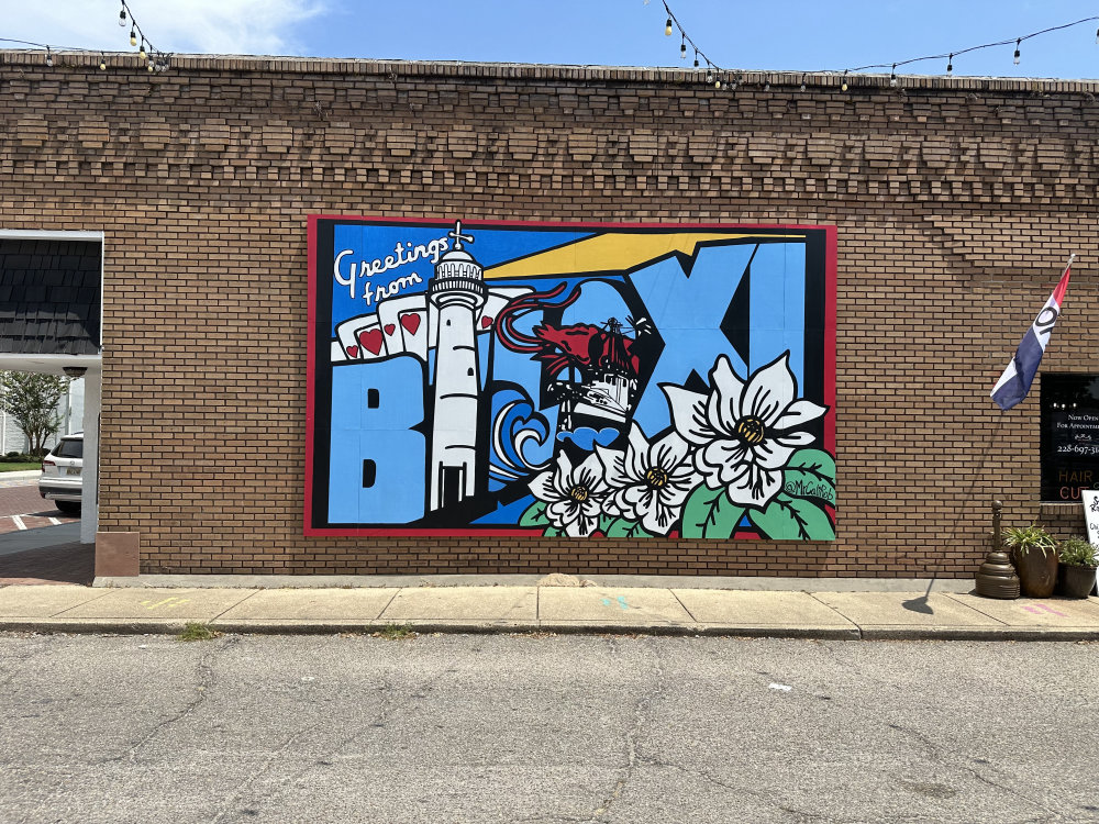 mural in Biloxi by artist unknown.