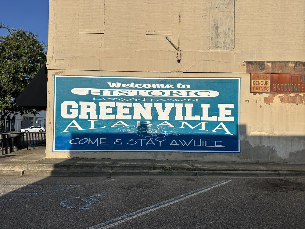 mural in Greenville by artist unknown.