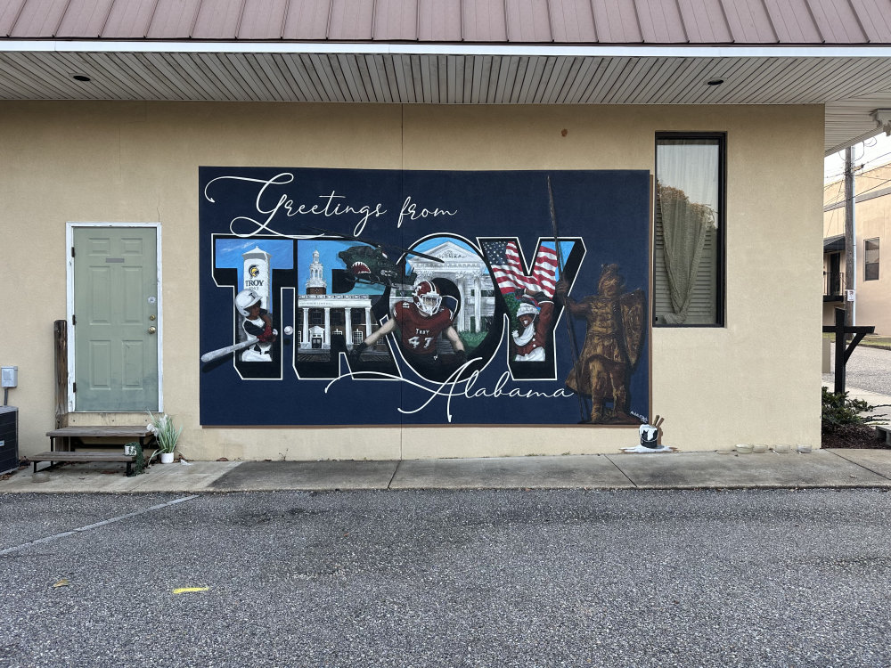 mural in Troy by artist unknown.