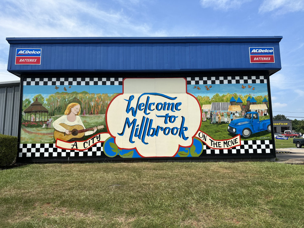 mural in Millbrook by artist unknown.