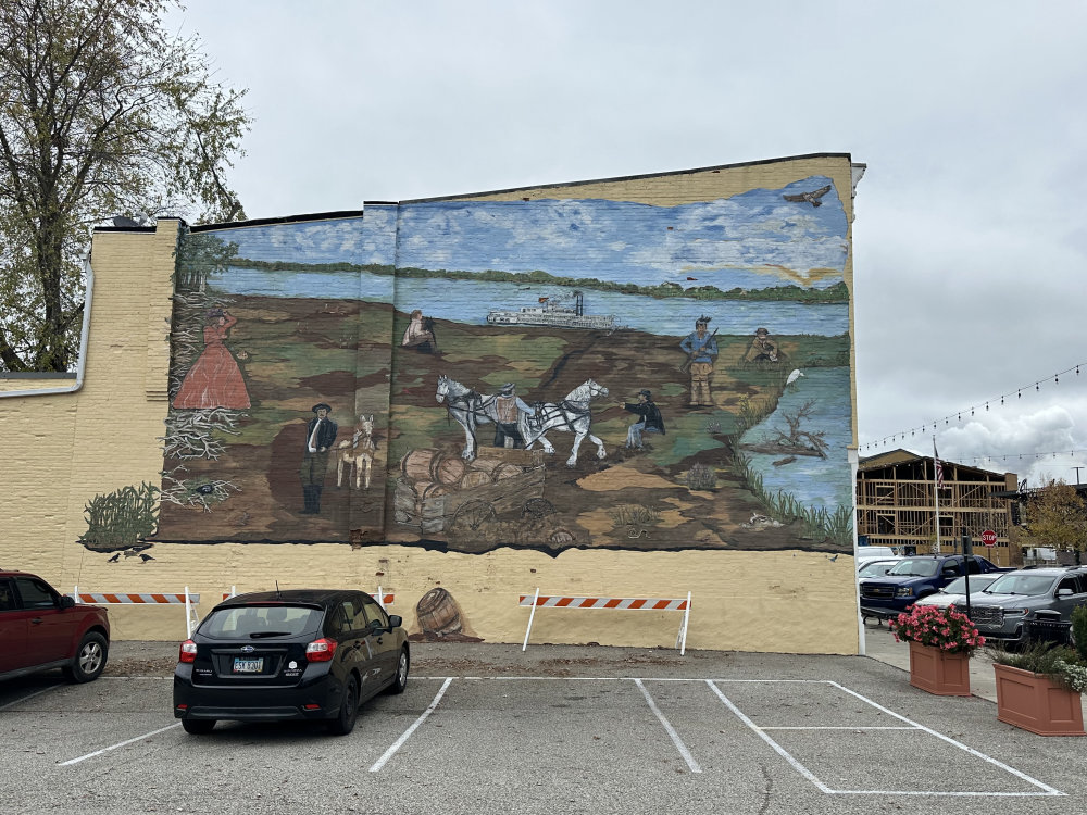 mural in Lawrenceburg by artist unknown.