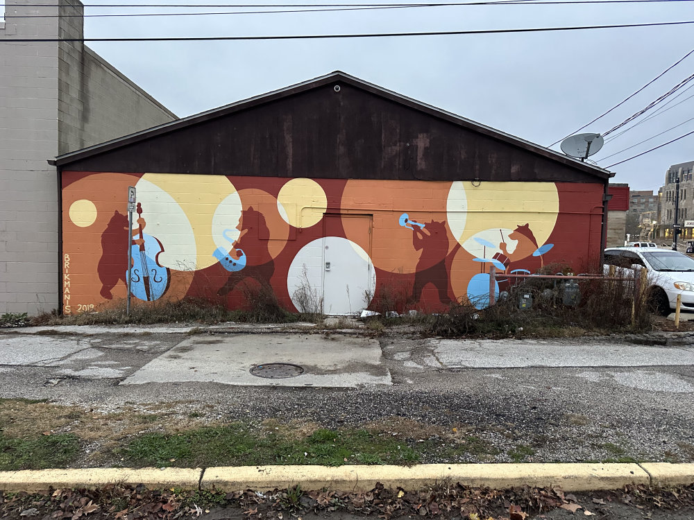 mural in Bloomington by artist unknown.