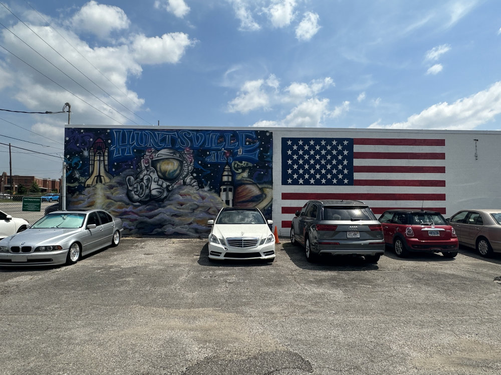 mural in Huntsville by artist unknown.