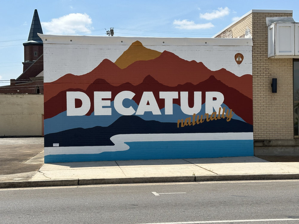 mural in Decatur by artist unknown.