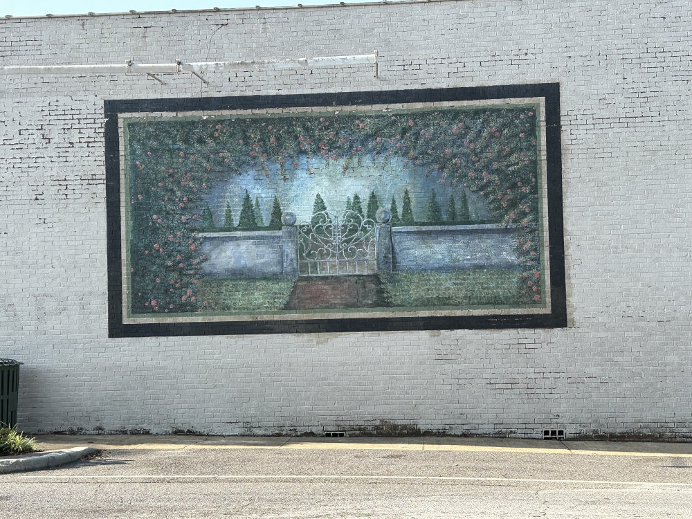 mural in Moulton by artist unknown.