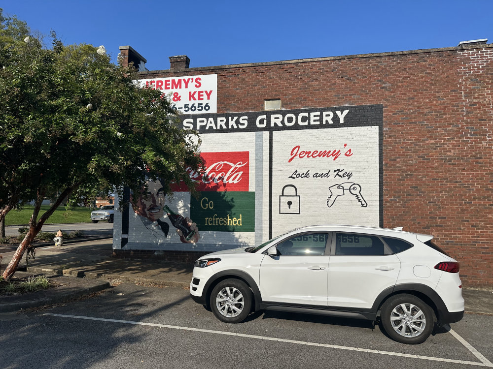 mural in Moulton by artist unknown.