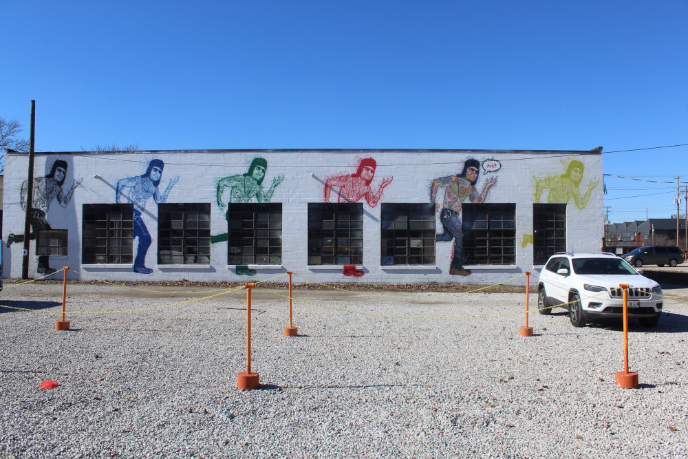 mural in Columbus by artist unknown.