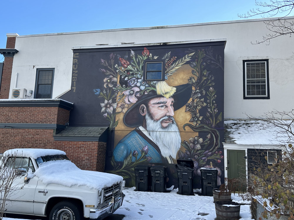 mural in Town of Rockingham by artist unknown.