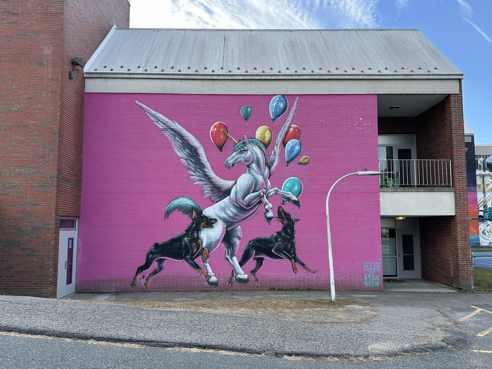 mural in Worcester by artist Ivan Roque.