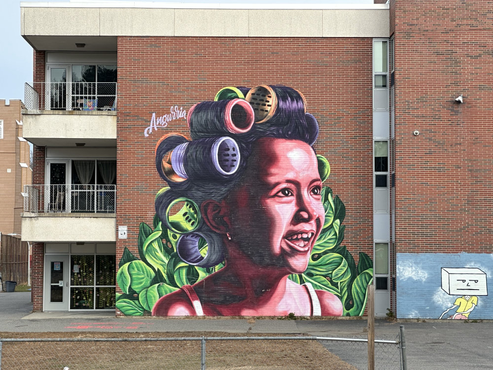 mural in Worcester by artist Angurria.