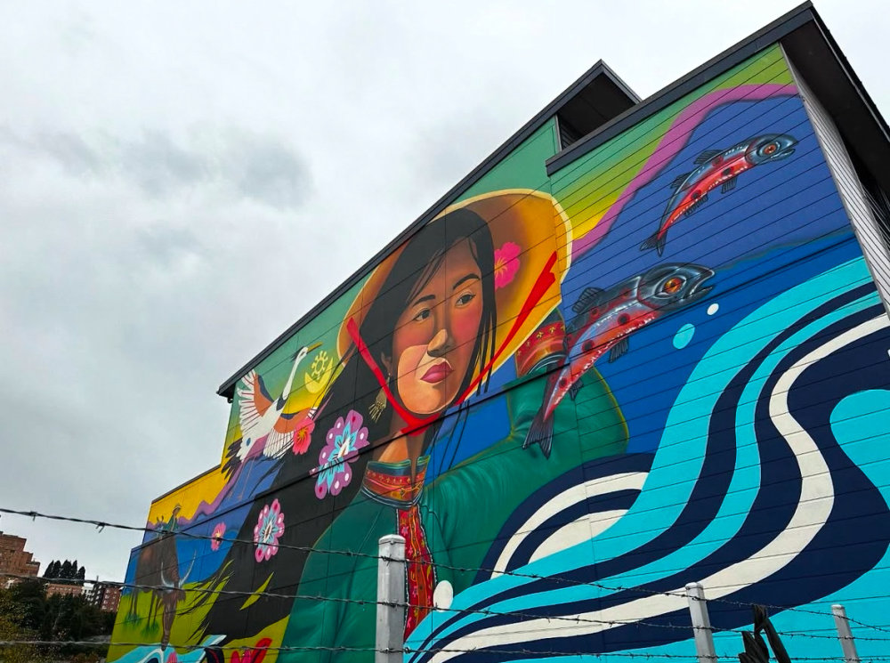 mural in Seattle by artist Stevie Shao.