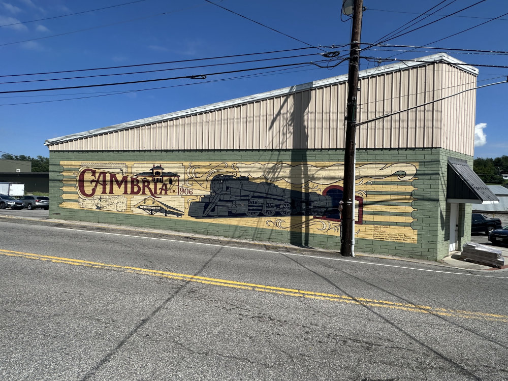 mural in Christiansburg by artist unknown.