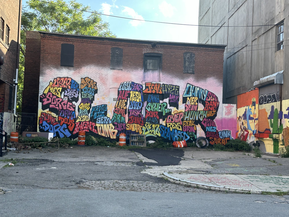 mural in Providence by artist unknown.