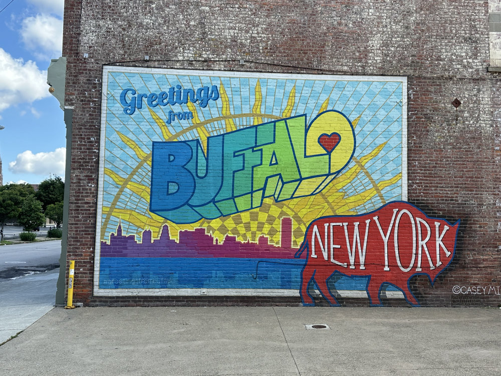 mural in Buffalo by artist unknown.