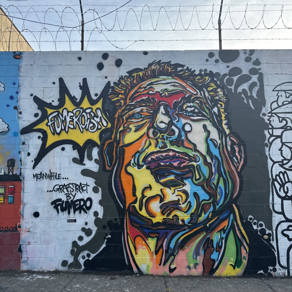 mural in Queens by artist Fumero.