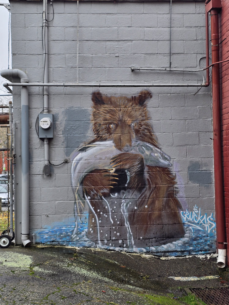 mural in Bellingham by artist Ruckas.