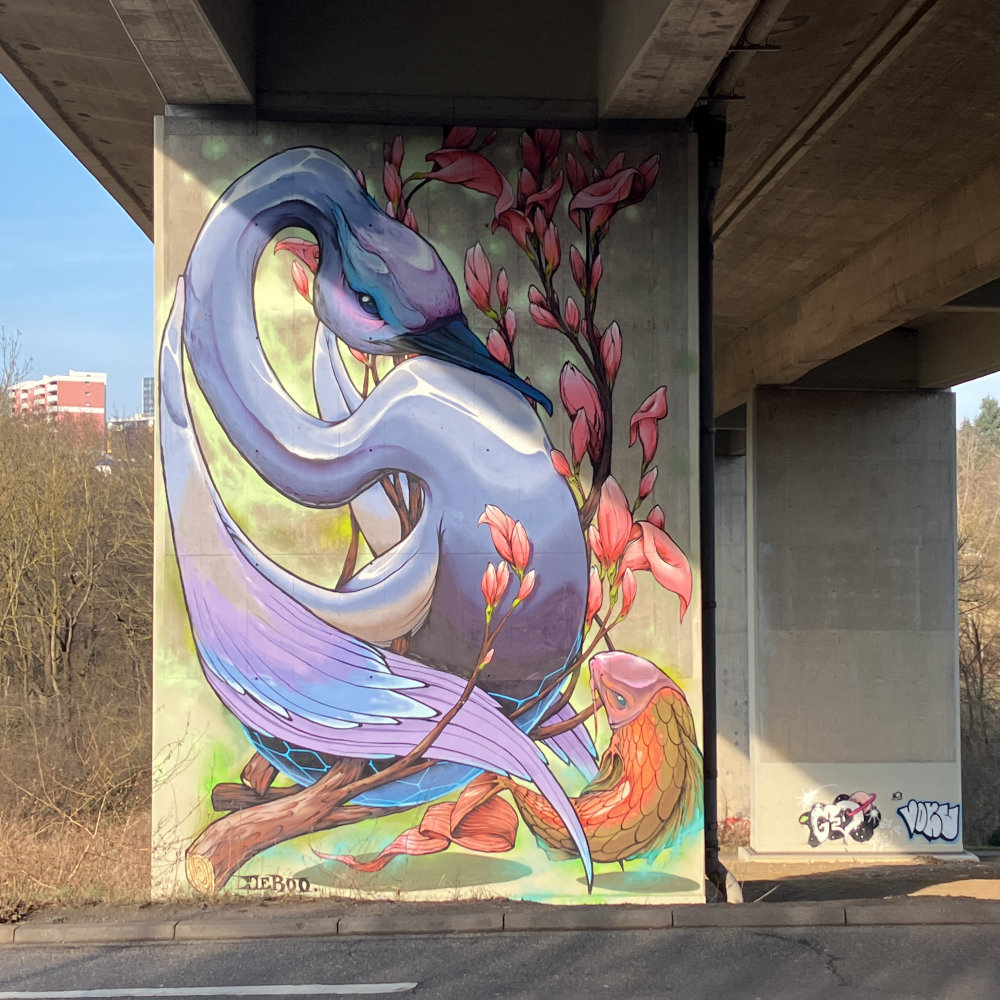 mural in Stuttgart by artist unknown.