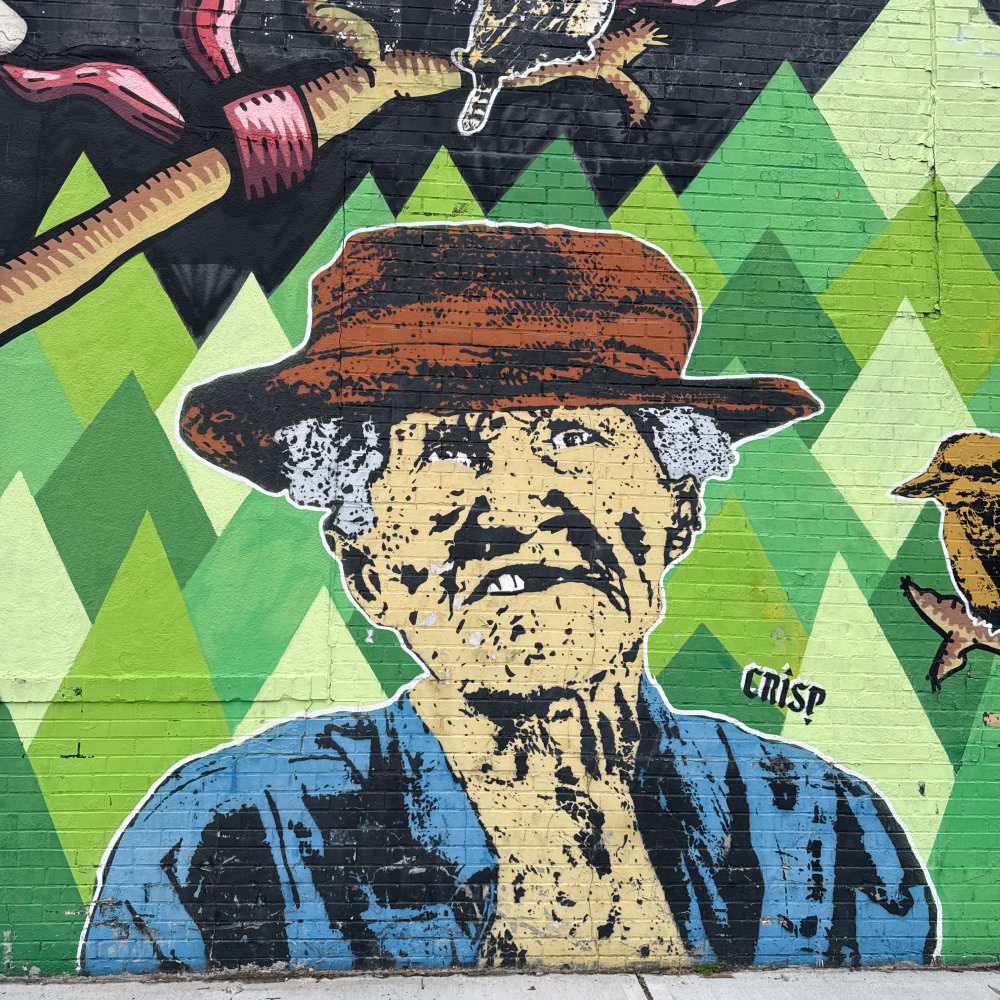 mural in Brooklyn by artist unknown.