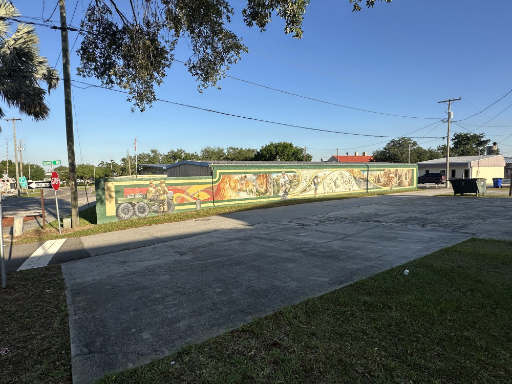 mural in Lake Placid by artist unknown.
