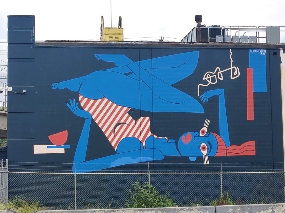 mural in Seattle by artist Jillian Evelyn.