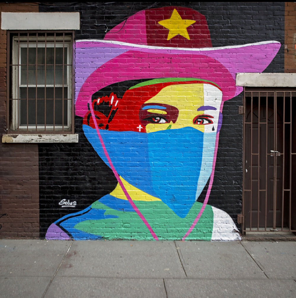 mural in  by artist Solus.