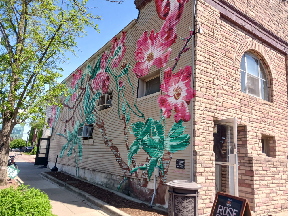 mural in Urbana by artist Kinsey Fitzgerald.