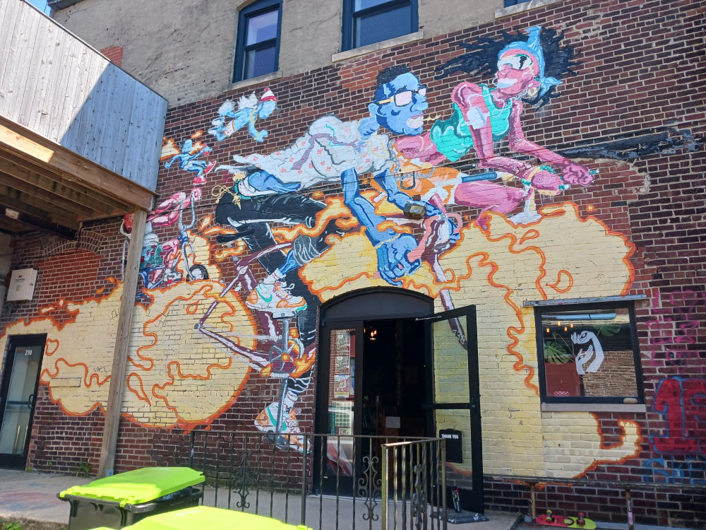 mural in Urbana by artist unknown.