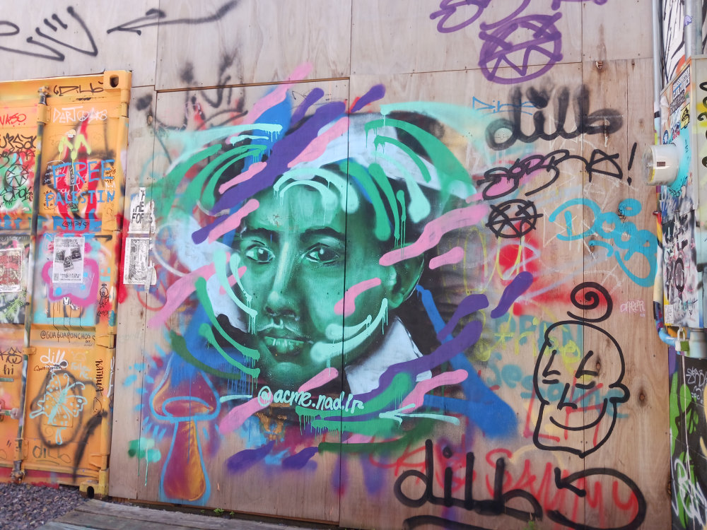 mural in Urbana by artist ACME.