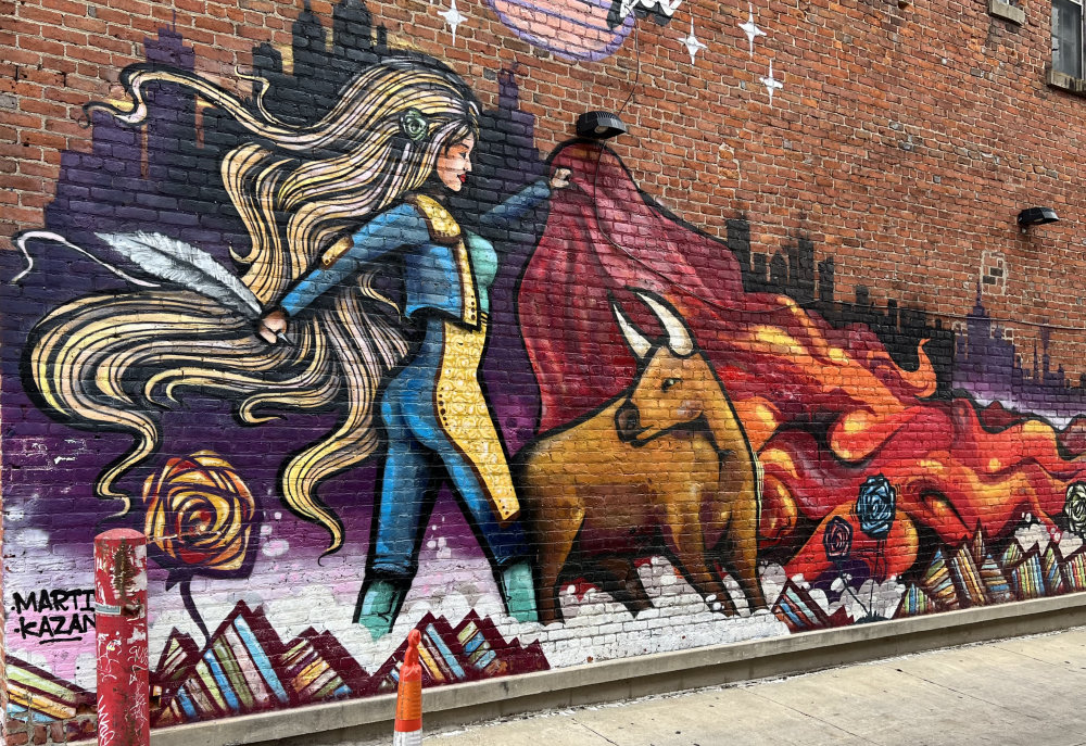 mural in Ann Arbor by artist unknown.