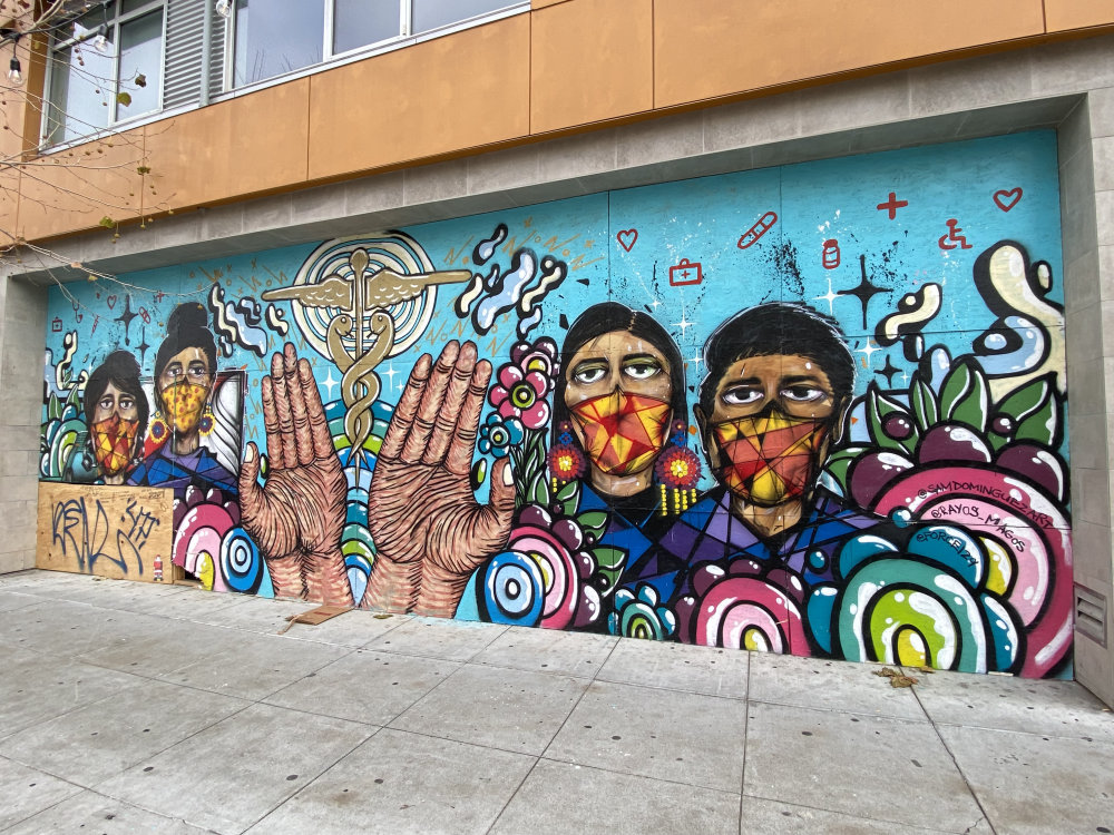 mural in San Francisco by artist unknown.
