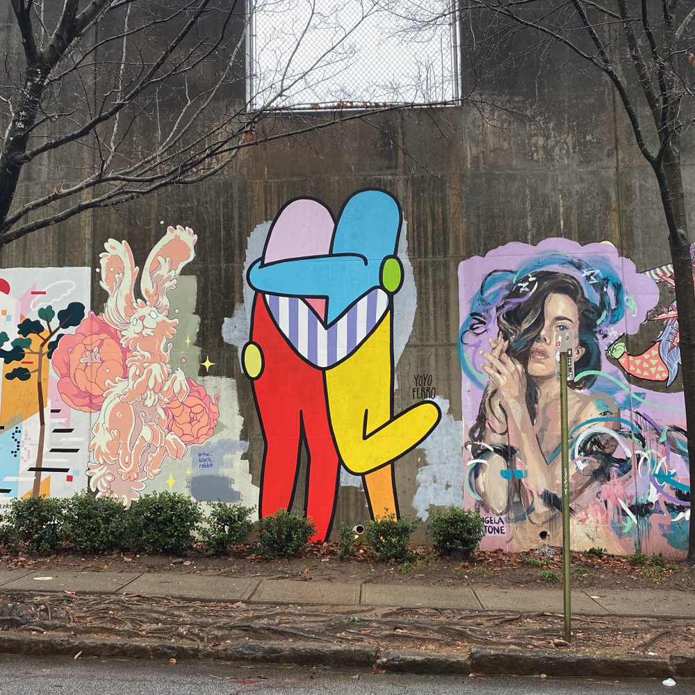 mural in Atlanta by artist Yoyo Ferro.