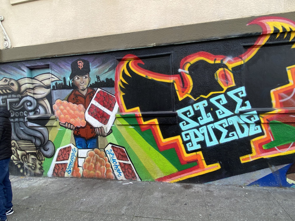 mural in San Francisco by artist unknown.