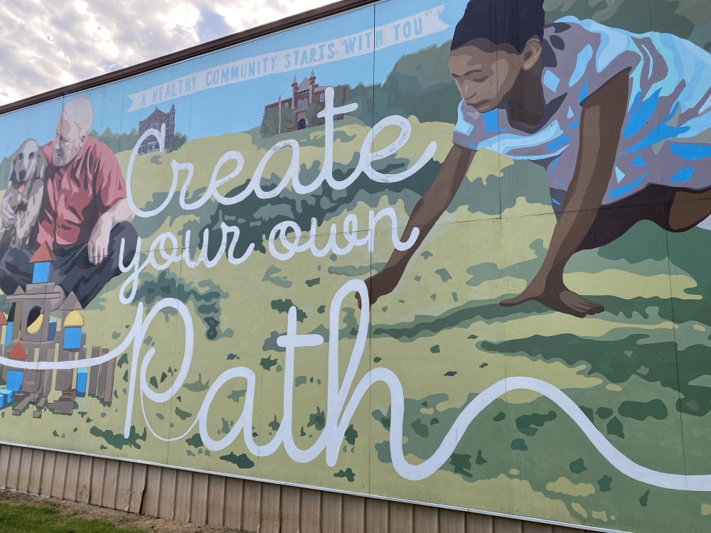 mural in Westerville by artist unknown.