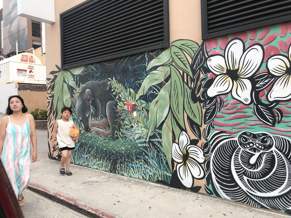 mural in Tumon by artist unknown.