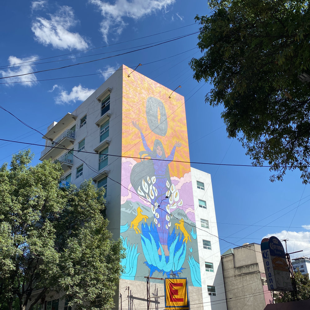 mural in Ciudad de México by artist unknown.