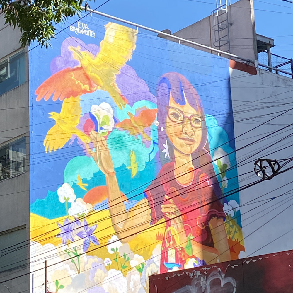 mural in Ciudad de México by artist unknown.