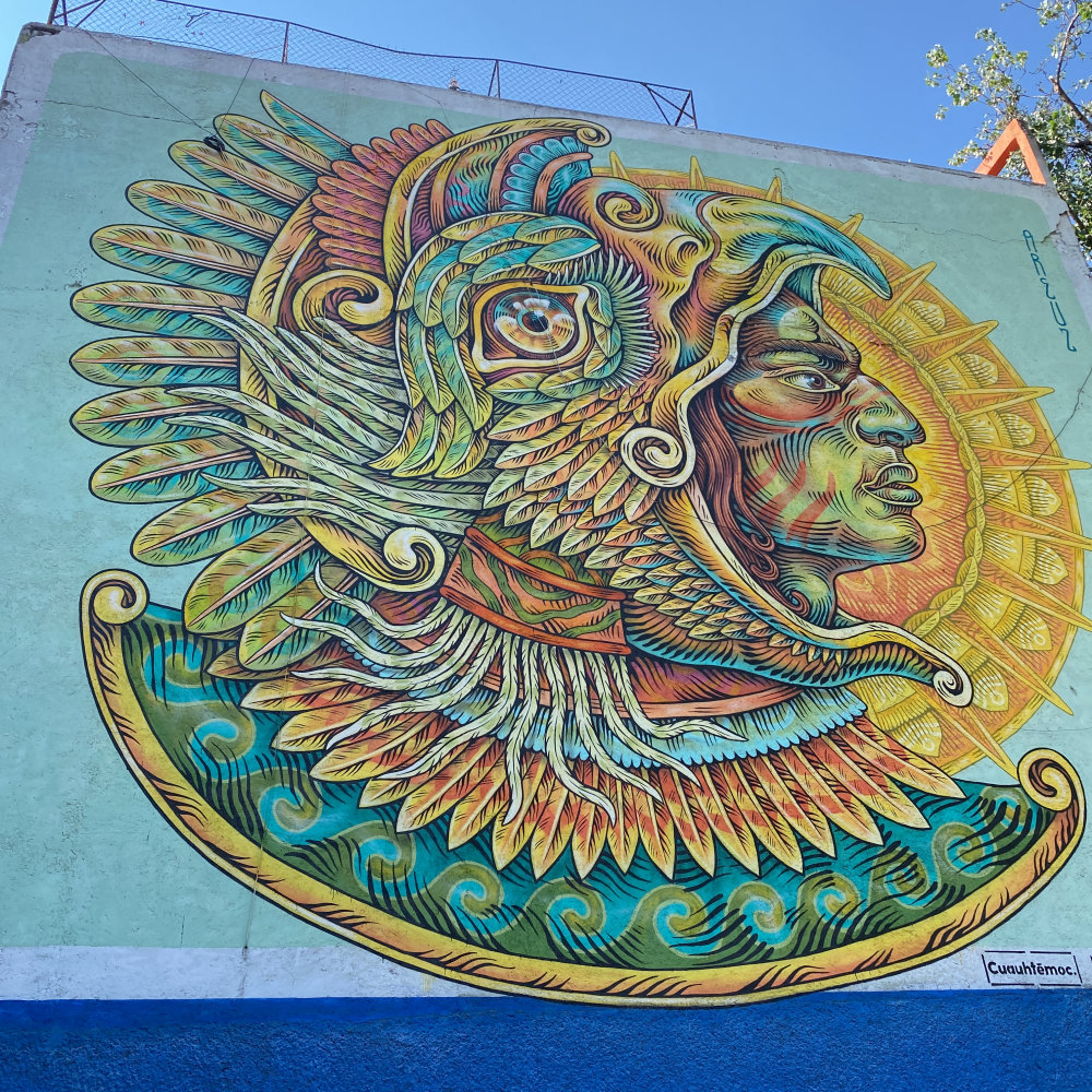 mural in Ciudad de México by artist unknown.