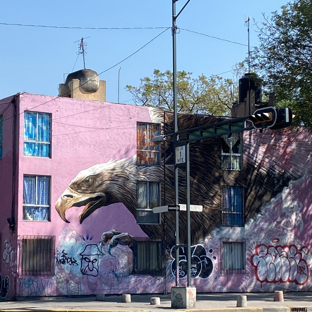 mural in Ciudad de México by artist unknown.