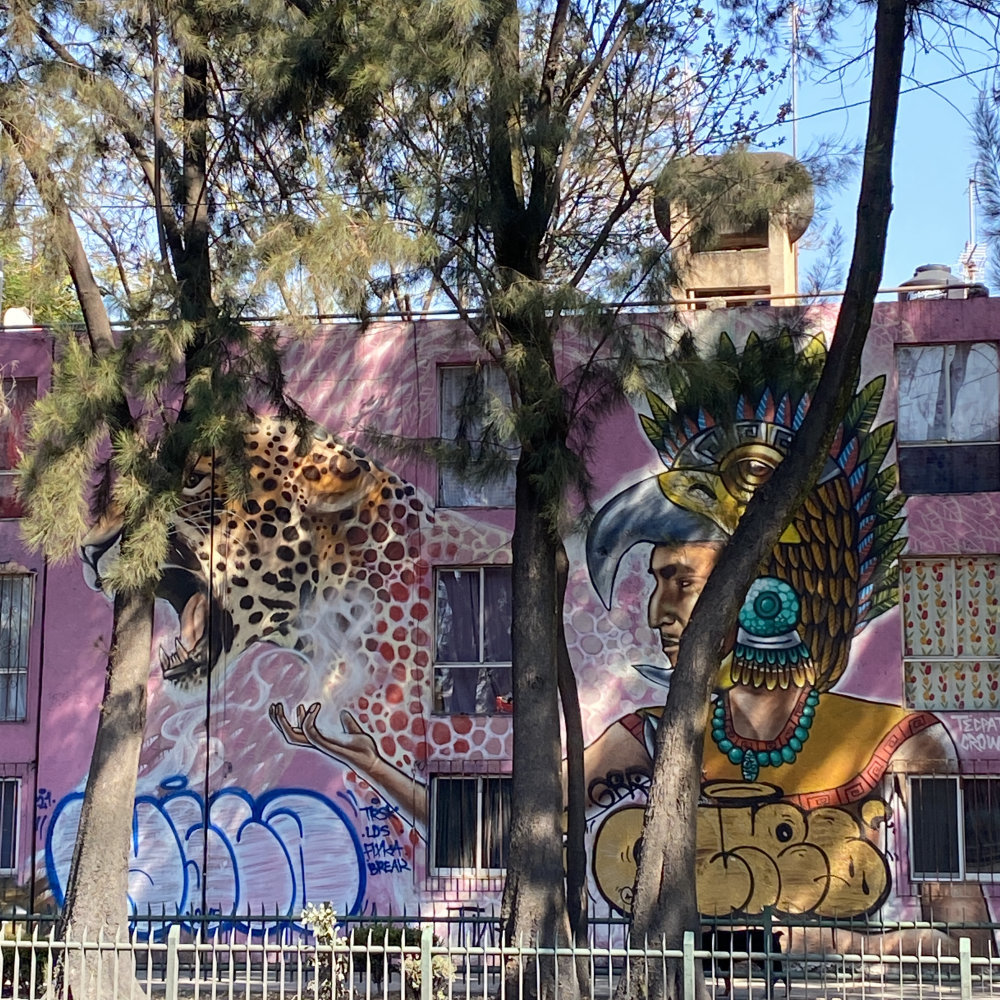 mural in Ciudad de México by artist unknown.