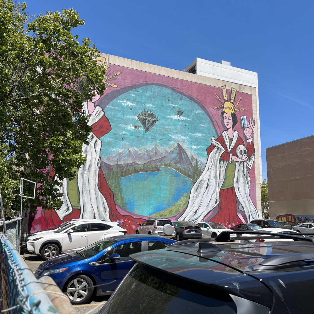 mural in Oakland by artist unknown.