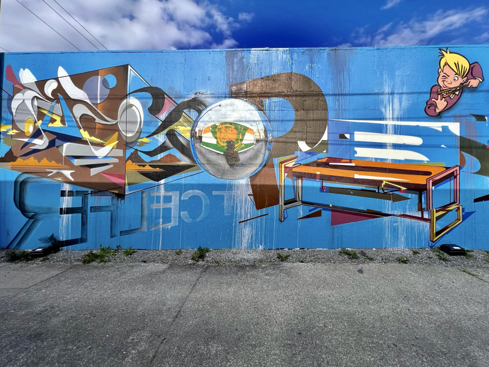 mural in Tacoma by artist unknown.